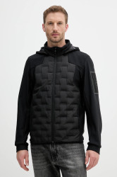 Péřová bunda BOSS Green J_T-Down Hybrid HD černá barva, přechodná, 50541045