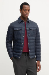 Péřová bunda BOSS H-Dahanso tmavomodrá barva, přechodná, 50540456