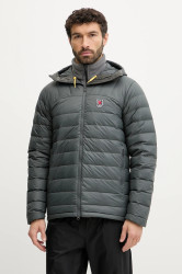 Péřová bunda Fjallraven Expedition šedá barva, zimní, F86121