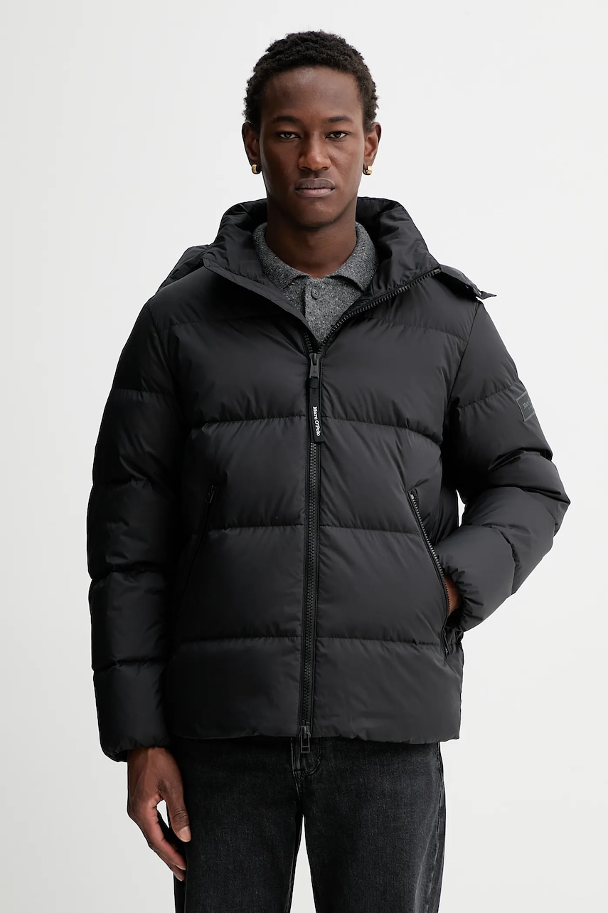 Péřová bunda Marc O'Polo černá barva, 531096070152