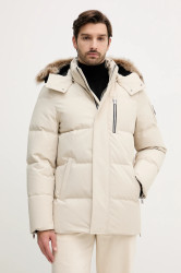 Péřová bunda MOOSE KNUCKLES CLOUD pánská, béžová barva, zimní, oversize, M35MJ178S