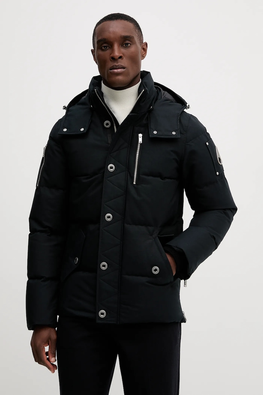 Péřová bunda MOOSE KNUCKLES Forrestville tmavomodrá barva, zimní, M35MJ128N