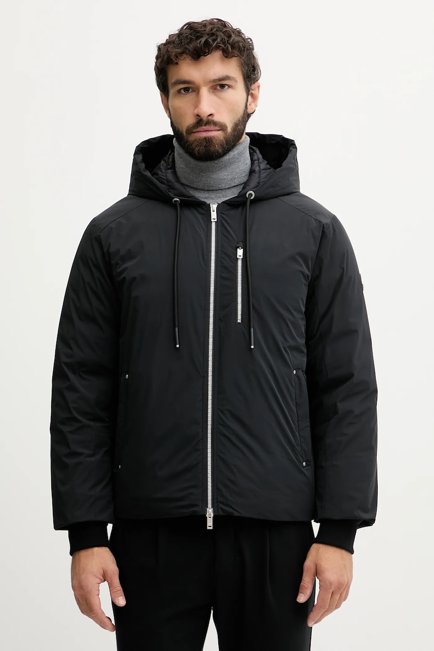 Péřová bunda MOOSE KNUCKLES NORTHDALE černá barva, zimní, M35MJ210