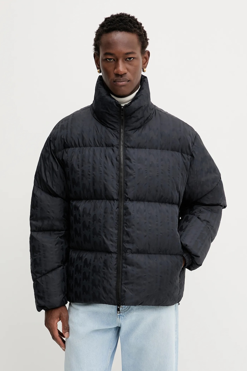 Péřová bunda MSGM černá barva, zimní, 3940MH21.257622