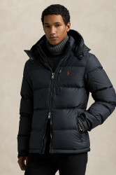 Péřová bunda Polo Ralph Lauren černá barva, zimní, 710968278