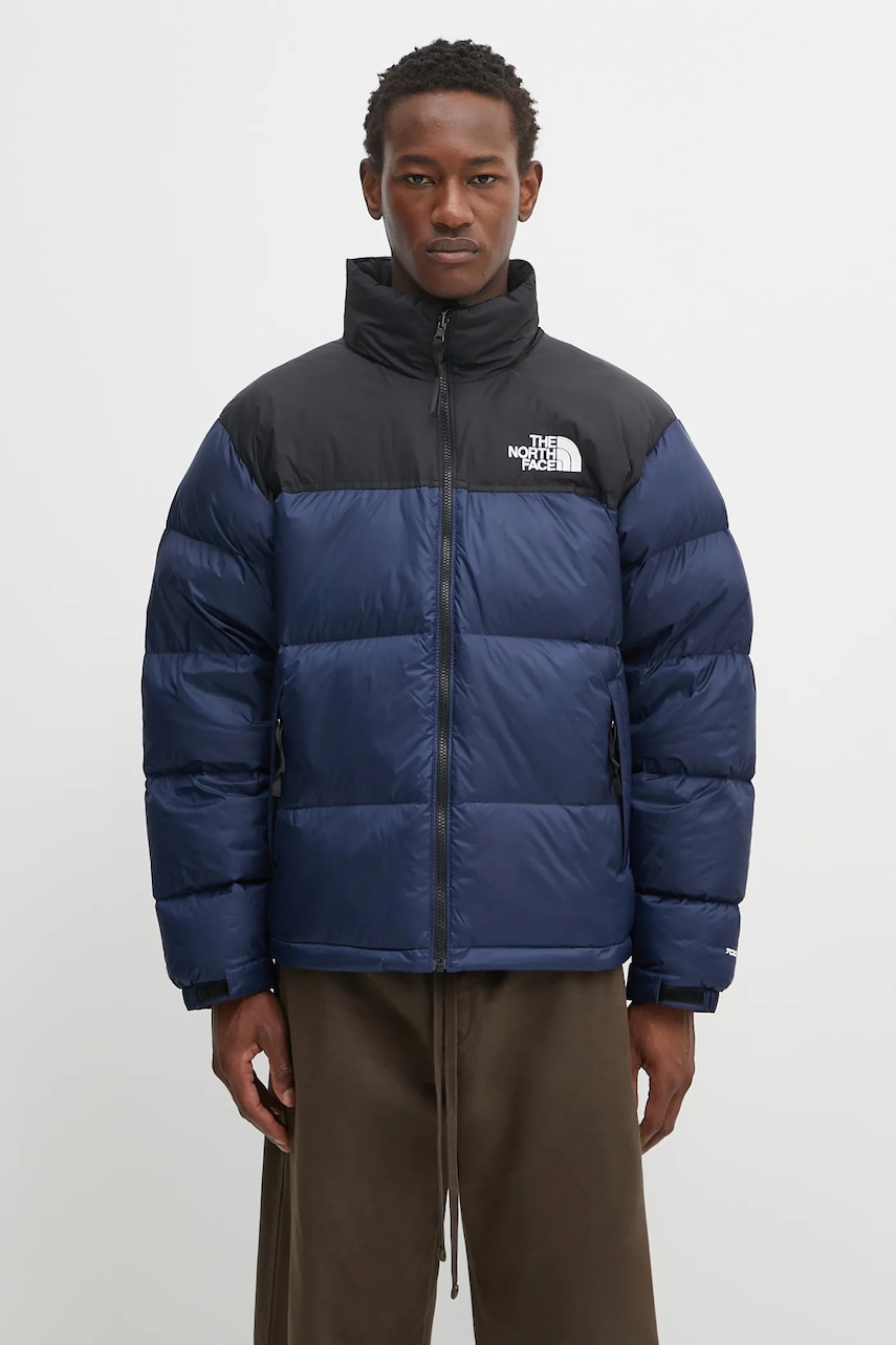 Péřová bunda The North Face 1996 Retro Nuptse tmavomodrá barva, zimní, NF0A3C8DGOB1