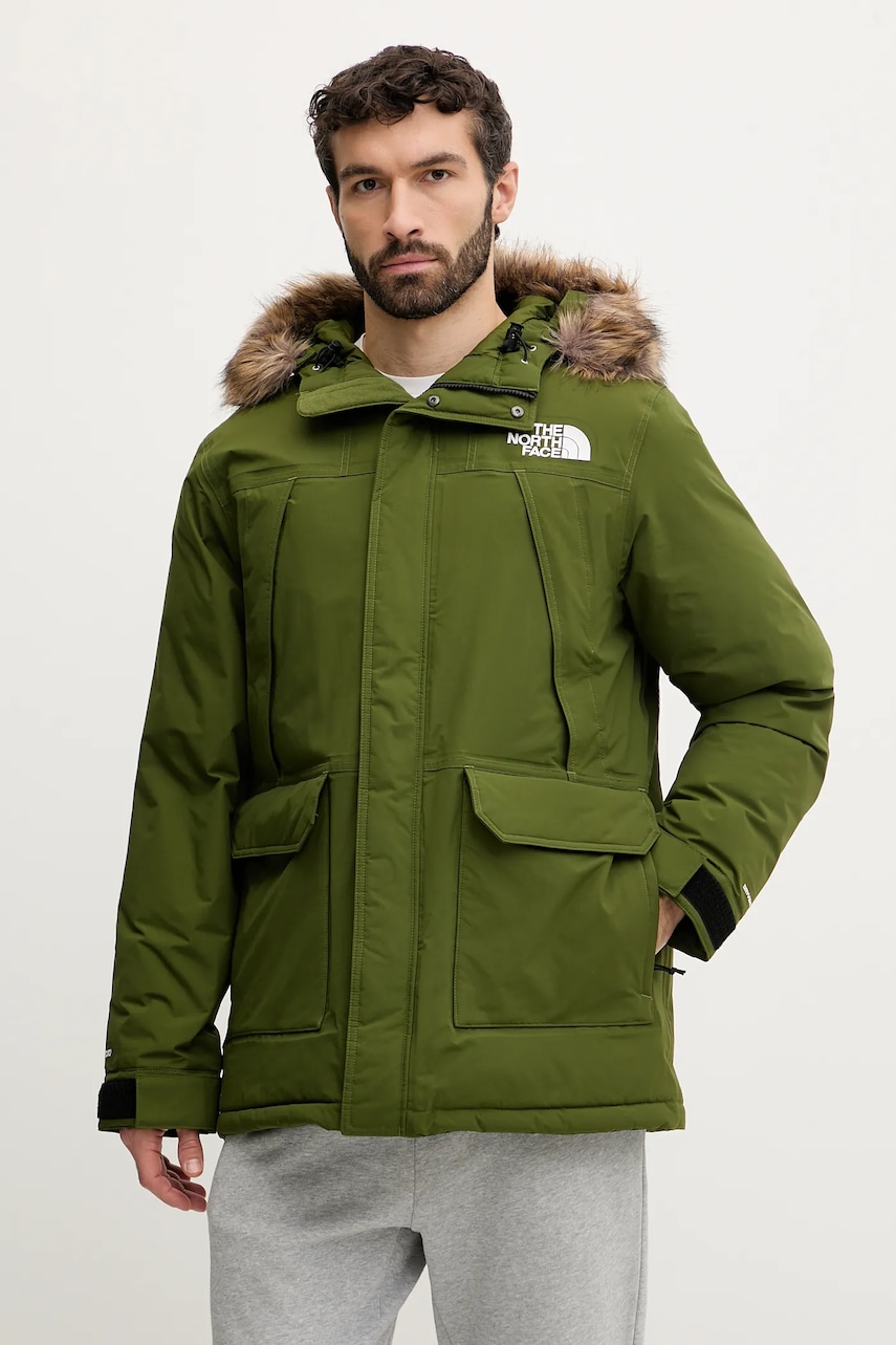 Péřová bunda The North Face McMurdo zelená barva, zimní, NF0A5GJFBRI1
