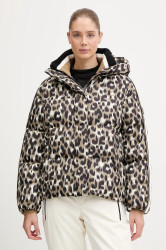 Péřová lyžařská bunda Fusalp Ada Leopard