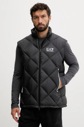 Péřová vesta EA7 Emporio Armani černá barva, zimní, AF15923.7M001002
