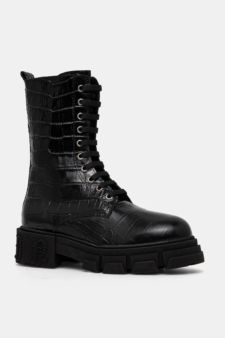 Philipp Plein  Kožené kotníkové boty  Croco Gothic