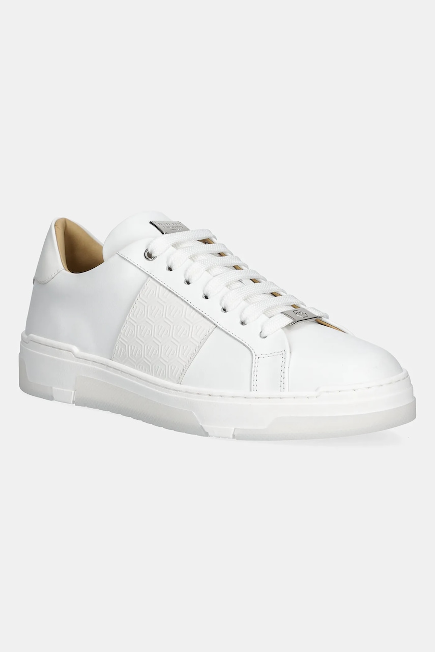 Philipp Plein  Kožené tenisky  Lo-Top Monogram