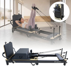 Pilates reformer inSPORTline Comfolder EVO antracit