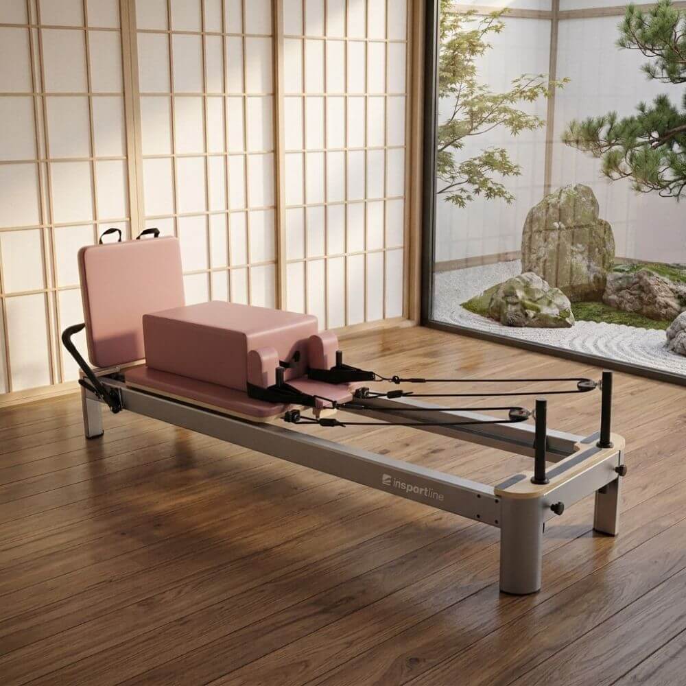 Pilates reformer inSPORTline Oquiler růžová