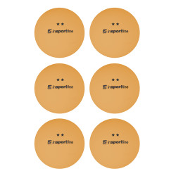 Pingpongové míčky inSPORTline Elisenda S2 6ks oranžová