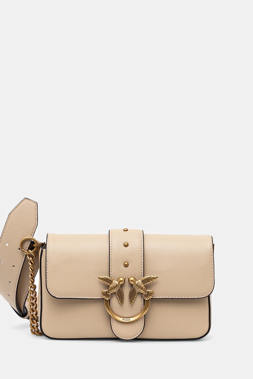 Pinko  crossbody kabelka kožená