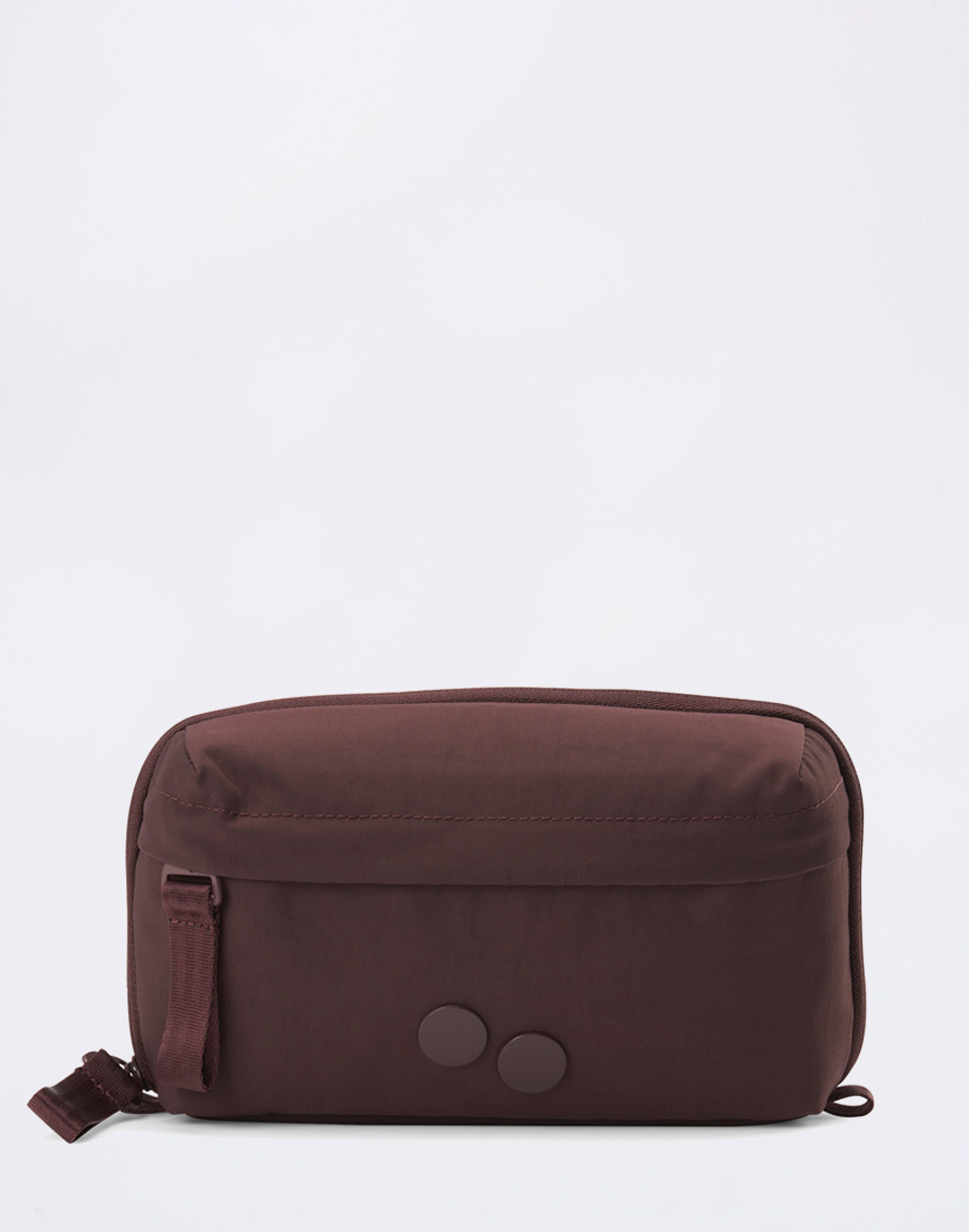 pinqponq Tech Pouch Crinkle Mahogany