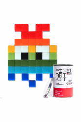 Pixel Corner  DIY sada - pixelová mozaika  Rainbow Gloom Small