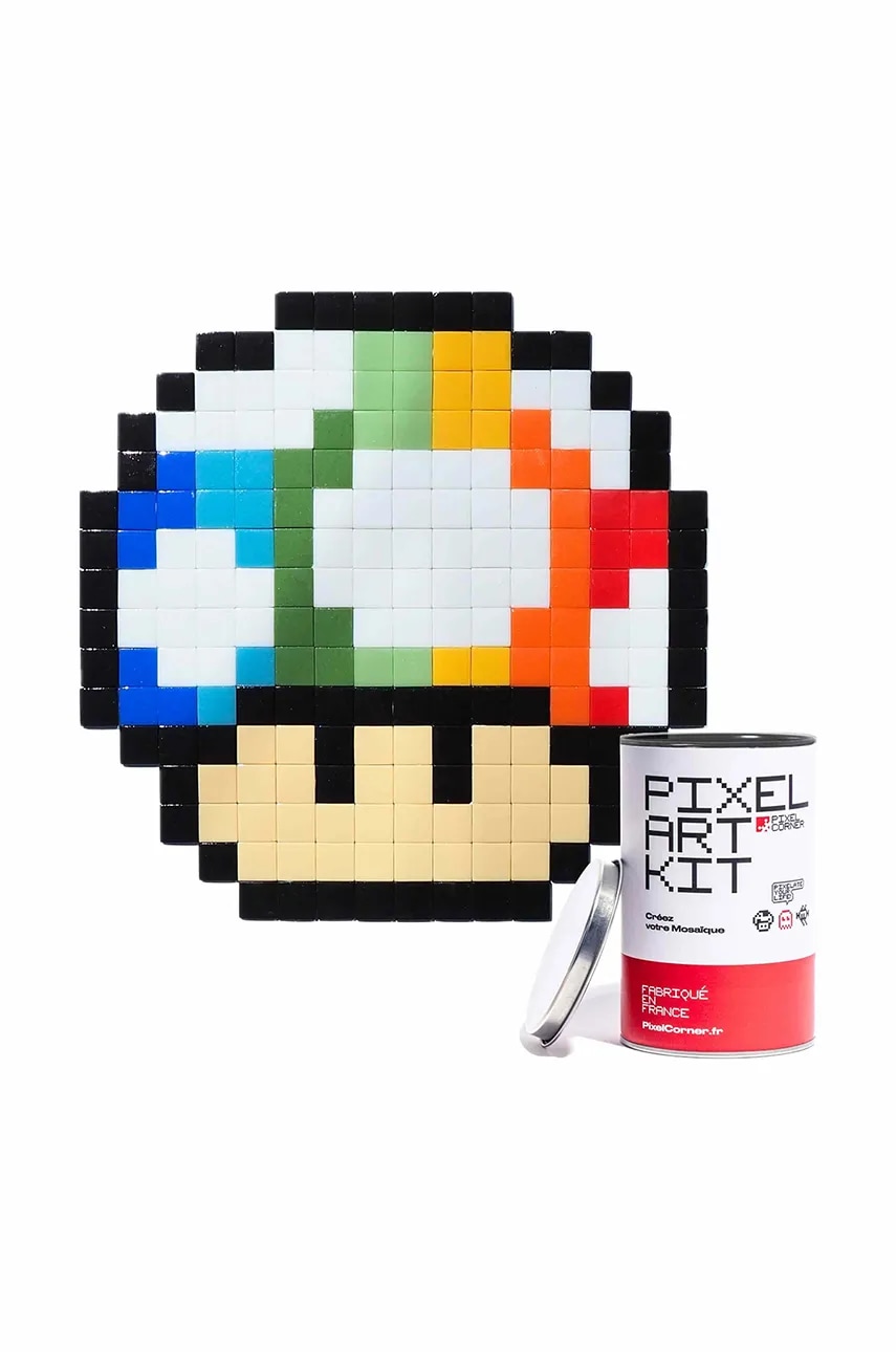 Pixel Corner  DIY sada - pixelová mozaika  Rainbow Shroom