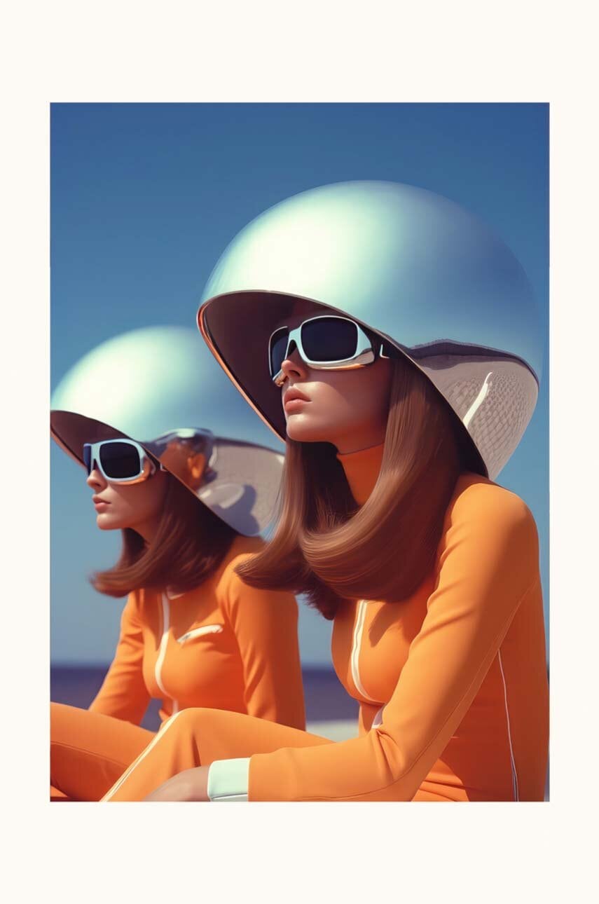 Plakát A.I. ART HARTMAN Retro Future 05, 27,94 x 35,56 cm