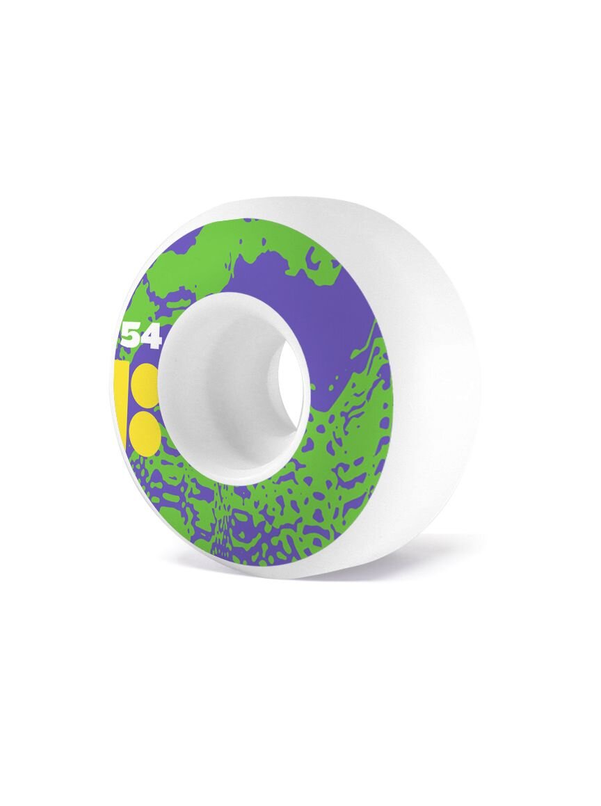 Plan b kolečka Smear 52 mm White/green | Velikost skate 54 mm
