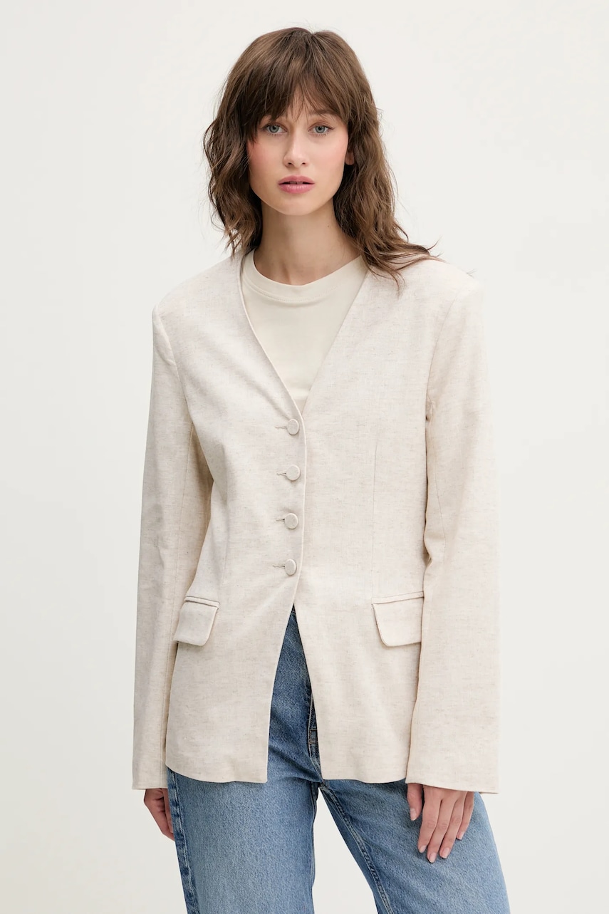 Plátěné sako Abercrombie & Fitch