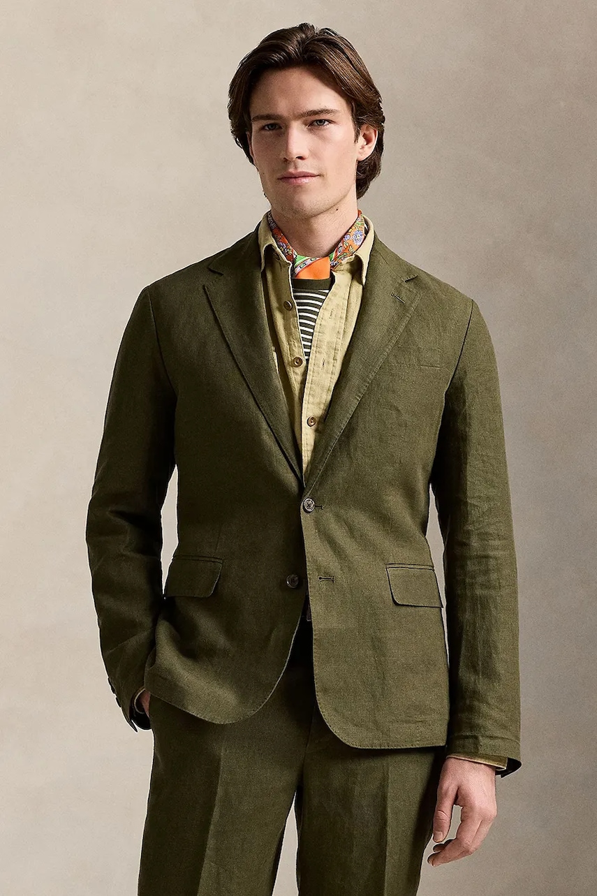 Plátěné sako Polo Ralph Lauren Sportcoat