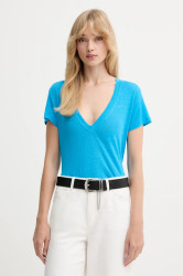 Plátěné tričko IRO dámské, modrá barva, WP19RODEO