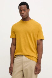 Plátěné tričko United Colors of Benetton pánské, zelená barva, 3UTFU10B1