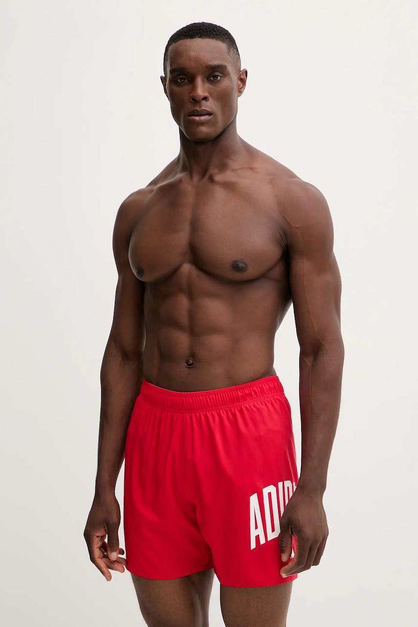 Plavkové šortky adidas COLLGT SH 5IN červená barva, JX2661