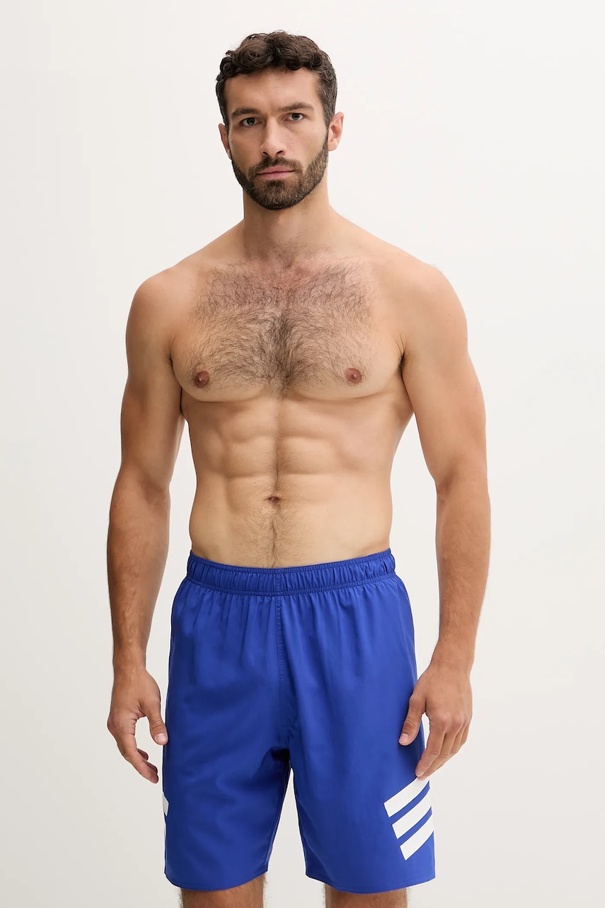 Plavkové šortky adidas Icon 3-Stripe modrá barva, JX5021