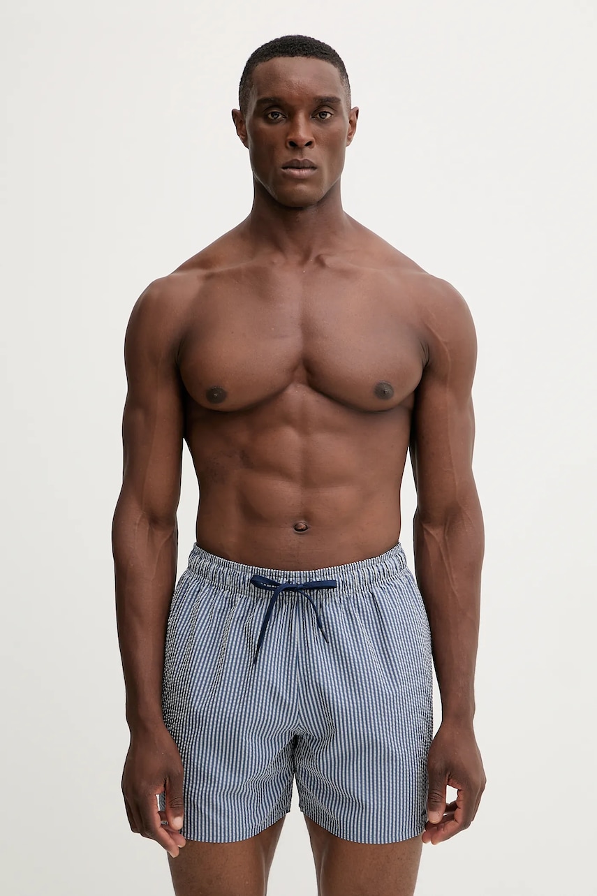 Plavkové šortky adidas modrá barva, JX2674