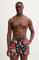 Plavkové šortky Vilebrequin MOOREA tmavomodrá barva, MOODB501