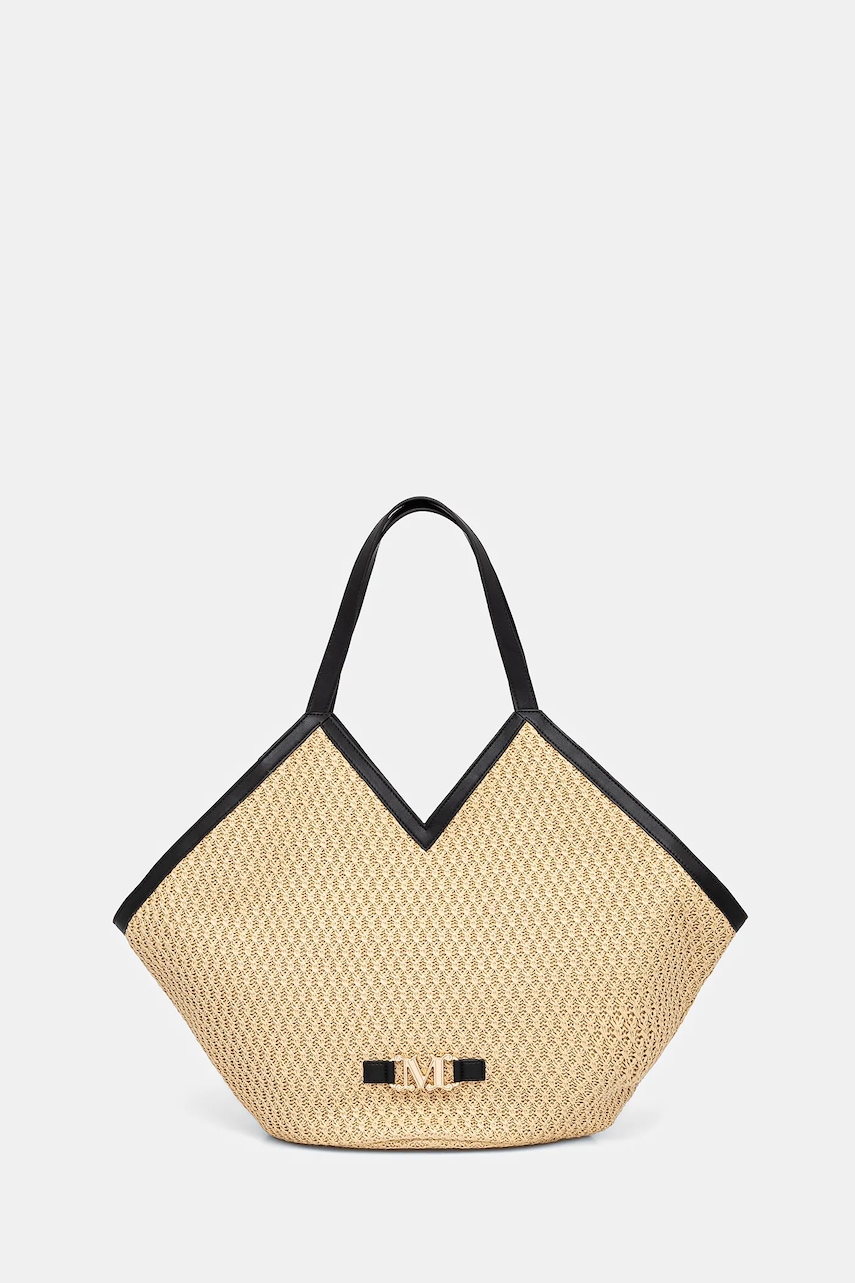 Plážová taška Max Mara Beachwear béžová barva, 2516511079600