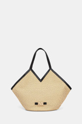 Plážová taška Max Mara Beachwear béžová barva, 2516511079600