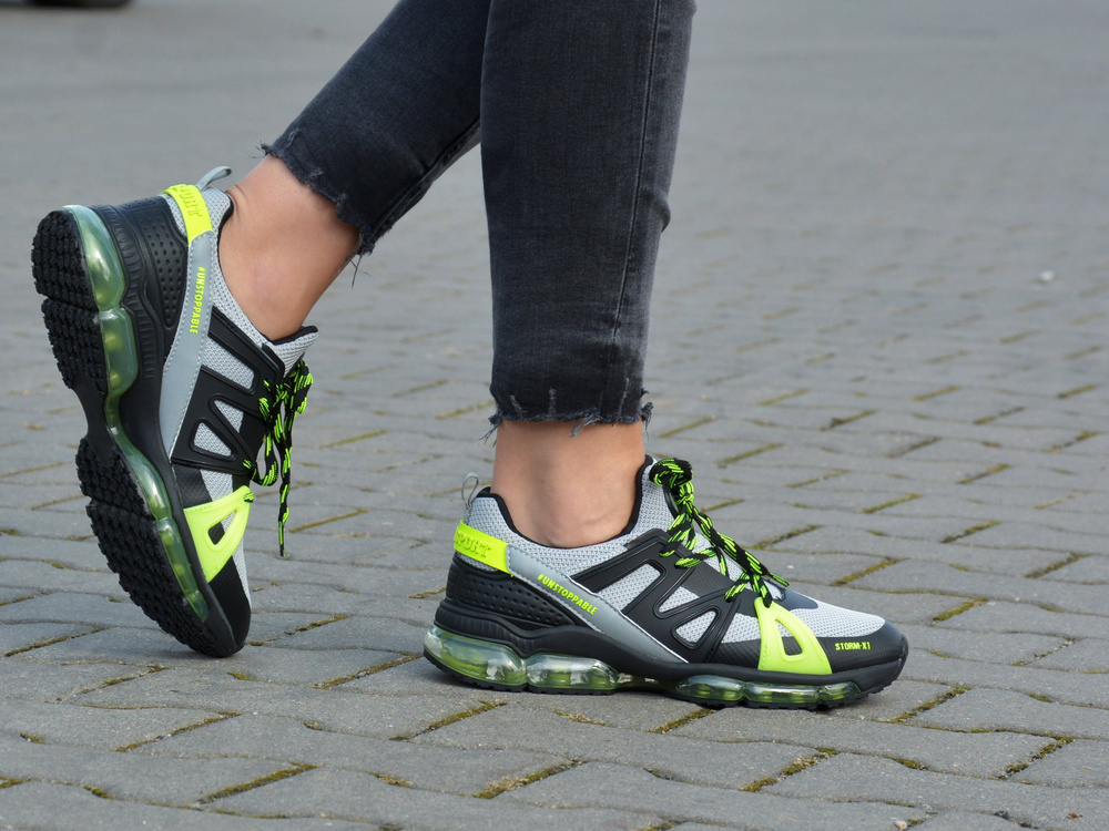 PLEIN SPORT - Dámské tenisky Grey/Lime