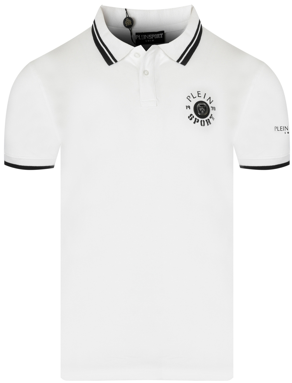 PLEIN SPORT pánské bílé polo