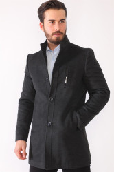 PLT8386 DEWBERRY MEN'S COAT-ANTHRACITE