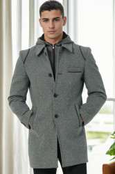 PLT9335 DEWBERRY MEN'S COAT-DARK GREY