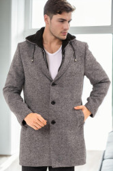 PLT9376 DEWBERRY MEN'S COAT-PRINT GREY