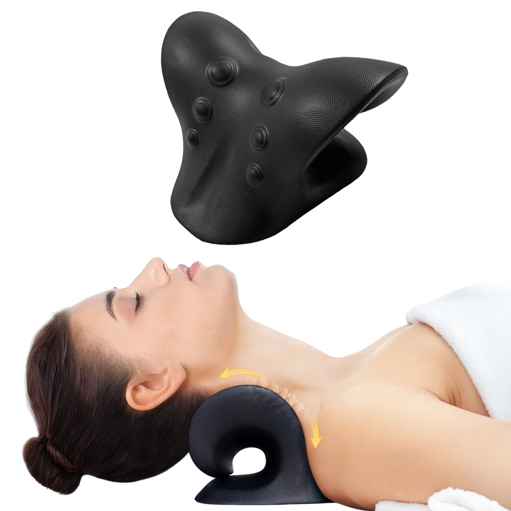 Podložka pro natažení krku a uvolnění krční páteře inSPORTline Muneal černá