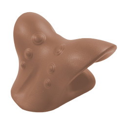 Podložka pro natažení krku a uvolnění krční páteře inSPORTline Muneal mocha mousse