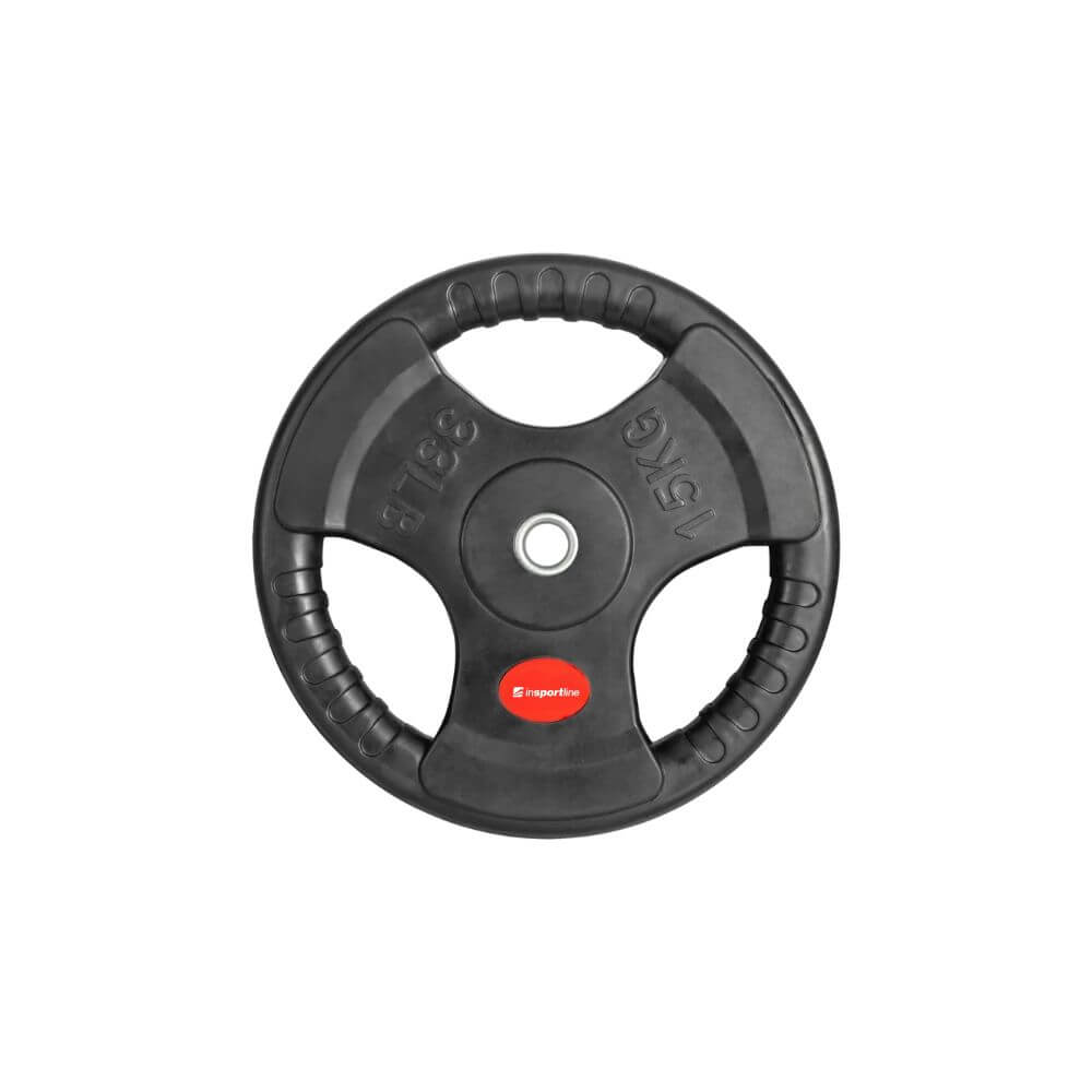 Pogumovaný olympijský kotouč inSPORTline Graton OL 15 kg 50 mm