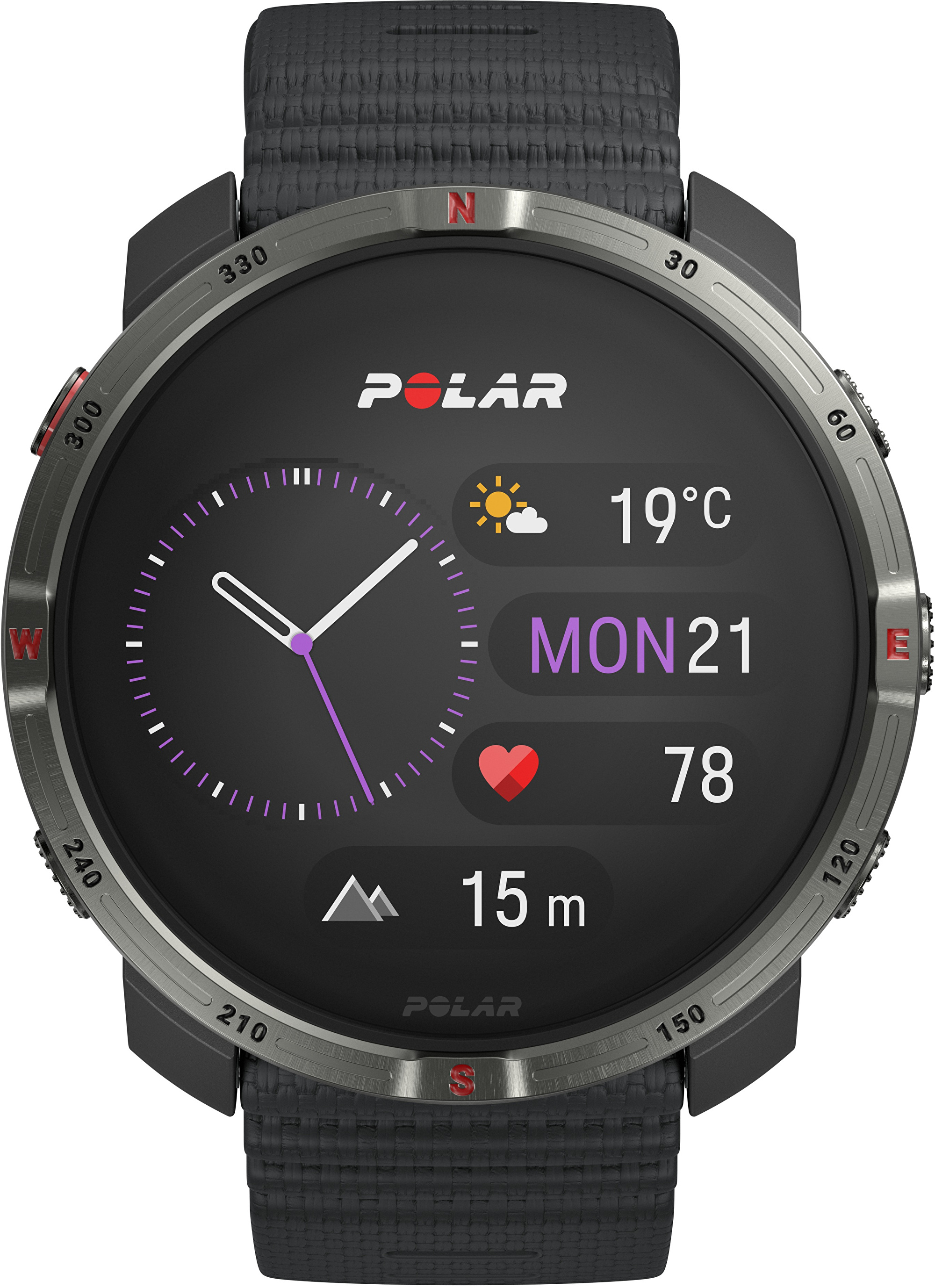 Polar Grit X2 sporttester S-L černá