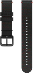 Polar Kožený řemínek 20 mm M/L černo-červená