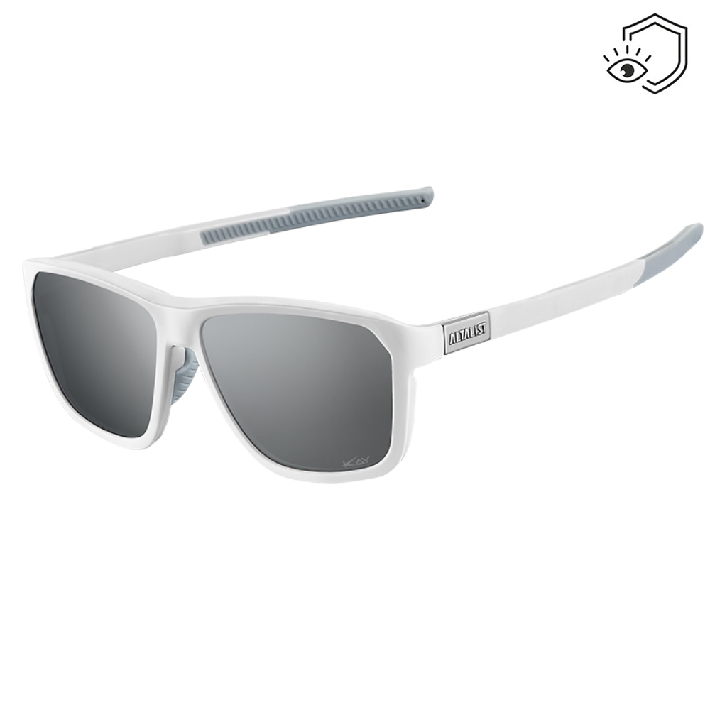 Polarizační sluneční brýle Altalist Kay L1 bílá se stříbrnými skly