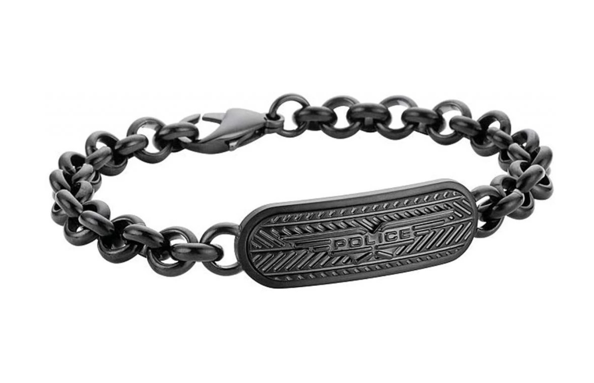 Police Černý pánský náramek z oceli PJ26402BSU.02