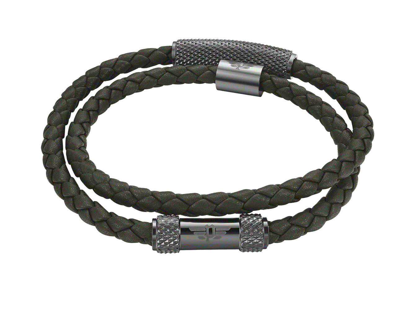 Police Dvojitý kožený náramek Urban Rebel PEAGB0001125/26 40 cm