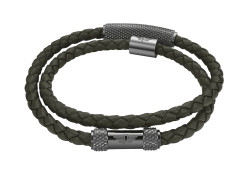 Police Dvojitý kožený náramek Urban Rebel PEAGB0001125/26 40 cm