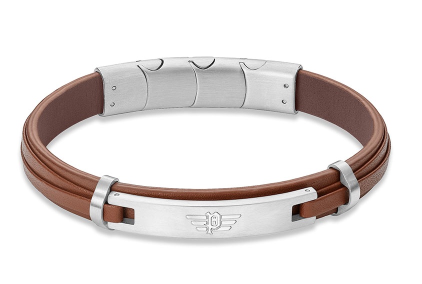 Police Elegantní kožený náramek Looper PEAGB0040802