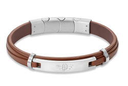 Police Elegantní kožený náramek Looper PEAGB0040802